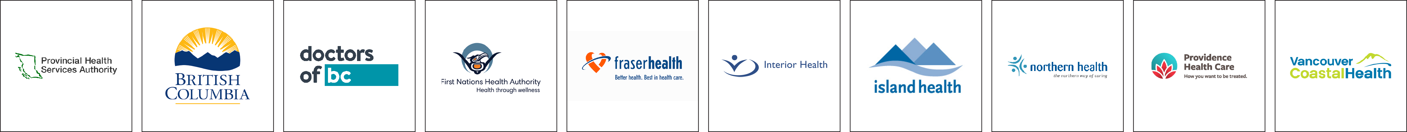 Logos of Health authorities